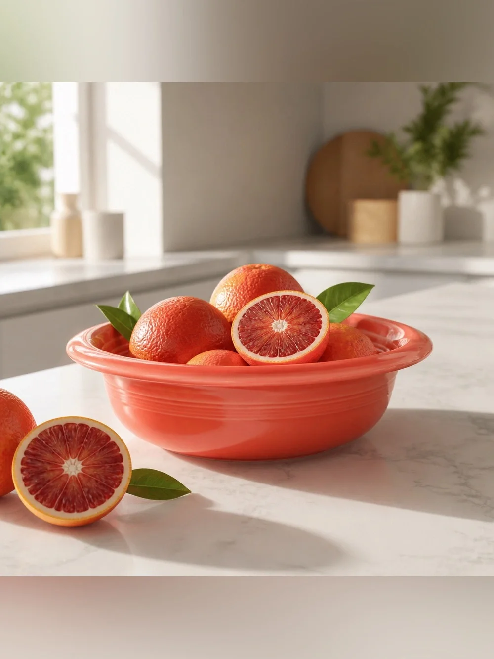 Vintage Fiestaware Persimmon Large Serving Bowl 1qt Nappy 8.25” Diameter Retired